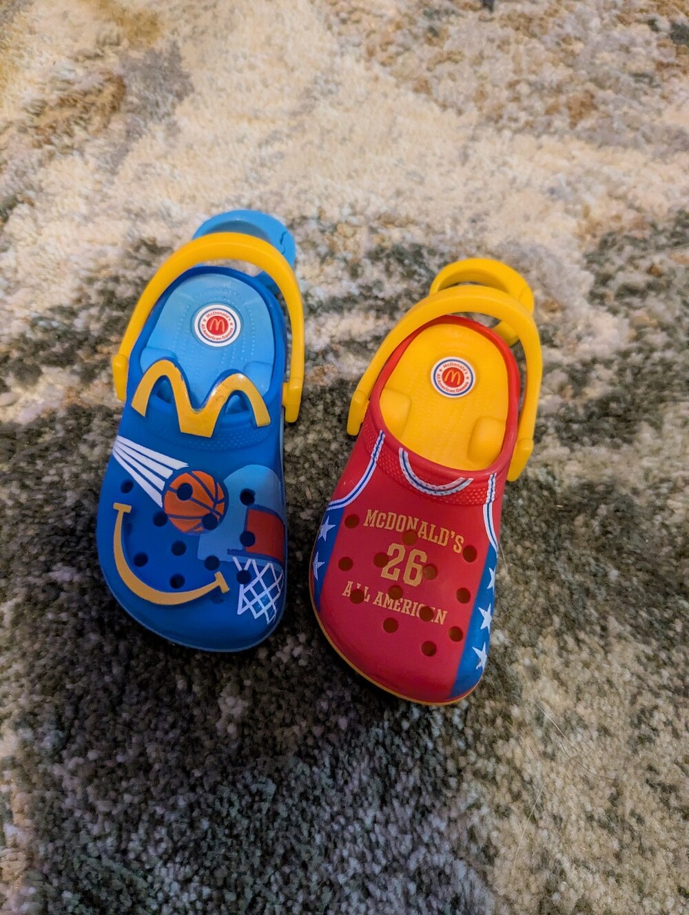 McDonald's Kids Yellow-Strap Blue & Red Basketball Clog Sandal Toys